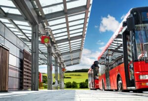 Mit einem Führerschein der Klasse DE können Sie einen Bus mit Anhänger fahren.