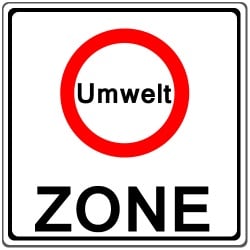 Umweltplakette: Nur Kfz in einer Umweltzone haben Plakettenpflicht.