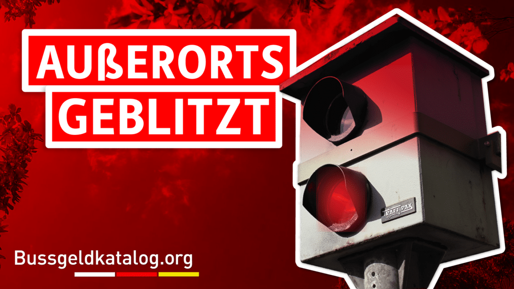 Was gilt, wenn Sie außerorts geblitzt wurden? Unser Video klärt auf.